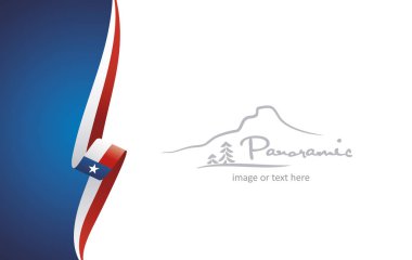 Texas soyut bayrak broşür kapak afiş arka plan vektör