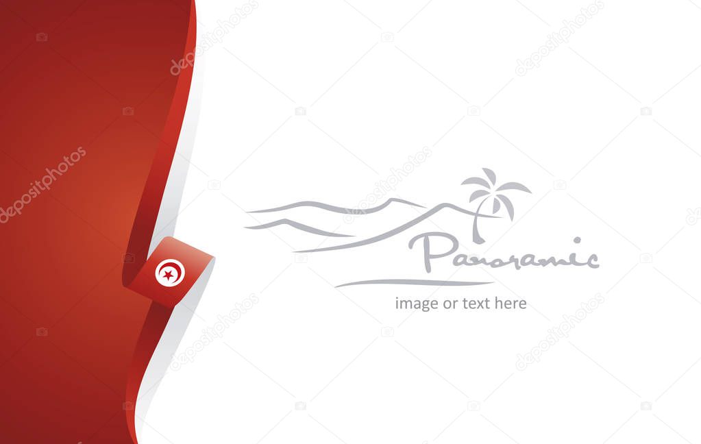 Tunisia abstract brochure cover poster background vector