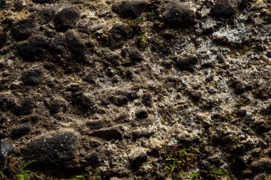 Volkanik ve yuvarlak şekilli taş dokusu