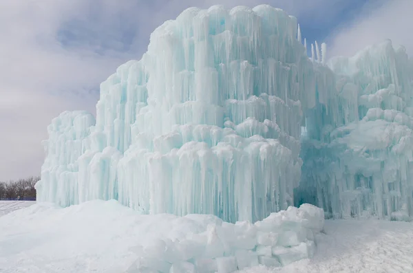 Frozen Ice Formation Winter Ice Castle — Stock Photo, Image