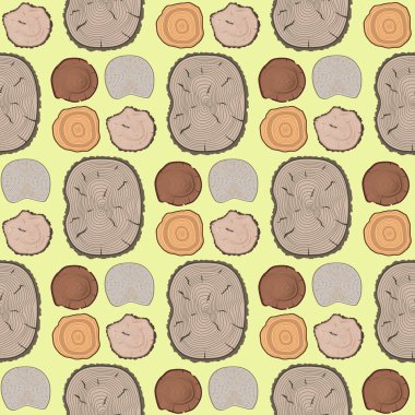 Ağaç ahşap gövde dilim doku daire ahşap hammadde vektör ayrıntı bitki yıl geçmiş dokulu kaba orman ağaç üst Dikişsiz desen arka plan kes..