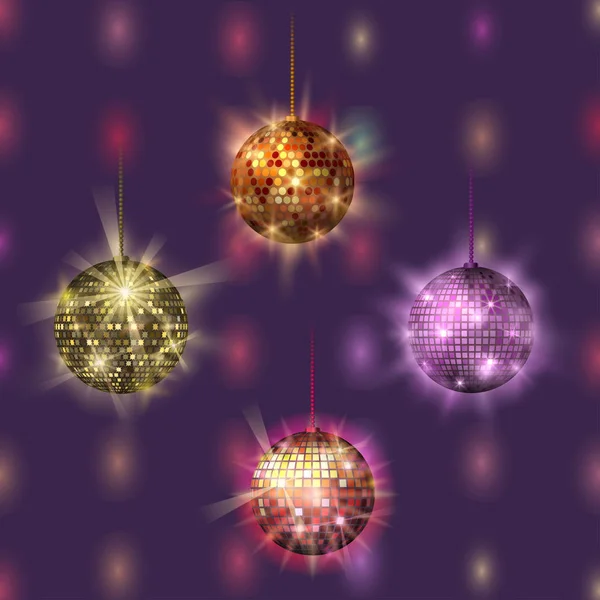 Disco palla discoteca musica partito night club danza attrezzature vettoriale illustrazione . — Vettoriale Stock