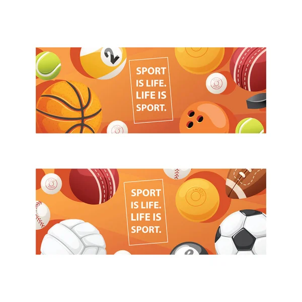 Palla vettore calcio pallacanestro calcio baseball sfondo attrezzature sportive pallavolo bowling tennis sfondo per lo sport gioco insieme di sfondo carta da parati — Vettoriale Stock