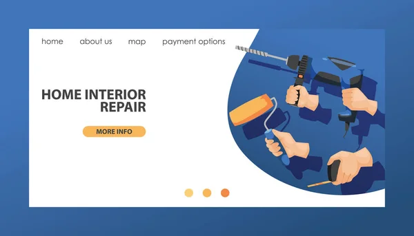 リンク先 web ページ構築 handtools ハンマー ペンチやツールボックスの図ワーク ショップ web ページ背景のドライバー手ツール ベクトル大工、スパナ、手鋸 web サイトの背景 — ストックベクタ