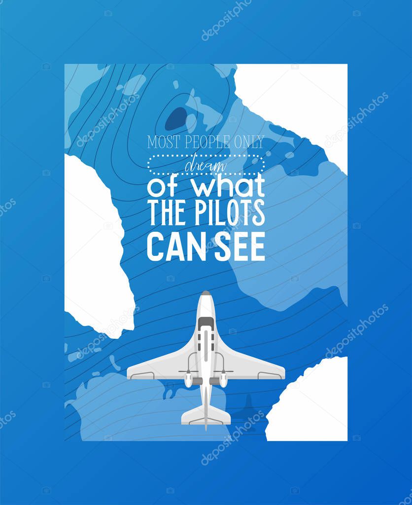 Plane vector aircraft airplane jet flight transportation flying to airport illustration aviation backdrop of aeroplane airliner and airfreighter cargo traveling map banner background