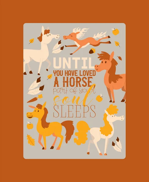 Horse vector animal of horse-breeding or equestrian and horsey equine stallion illustration backdrop animalistic horsy set of horsed animal character background