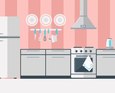 Mutfak vektör ev aletleri elektronik homeappliance evin zemin mutfak için buzdolabı fırın mutfak eşyaları resimde arka plan yemek ayarla