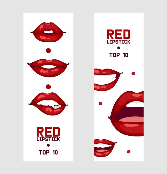 Lip vector pattern cartoon beautiful red lips in kiss or smile fashion lipstick sexy mouth kissing lovely on valentines day illustration set background love heart backdrop — Stock Vector