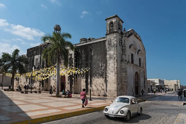 Campeche Mexiko March 2018 Church San Juan Historic Old Town — Stock Photo, Image