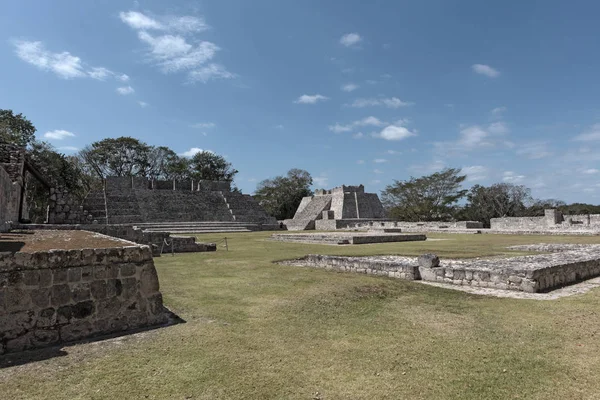 Ruinas Antigua Ciudad Maya Edzna Cerca Campeche México —  Fotos de Stock