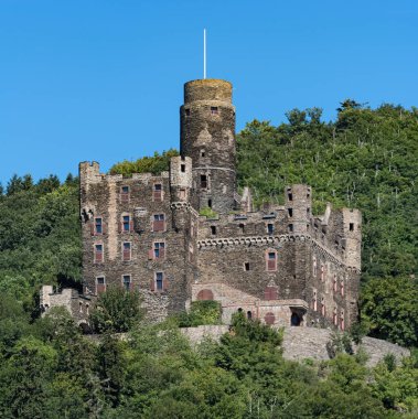 Orta Ren Vadisi Sankt Goarshausen, Germany yakınındaki Maus kalede.