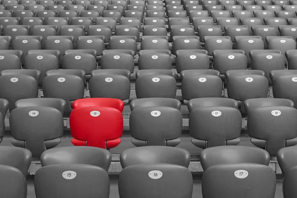 Red Stadium Seat — Stock Photo, Image