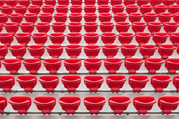 Red Stadium Seats — Stock Photo, Image