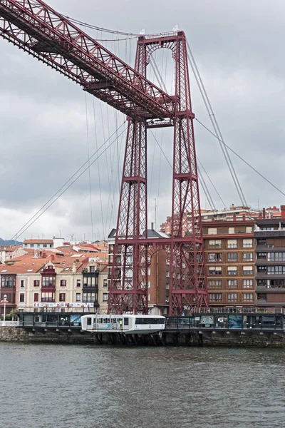 Bilbao España Julio 2018 Puente Colgante Bizkaia Puente Vizcaya Entre — Foto de Stock