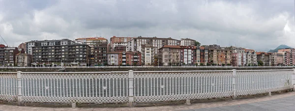 Vue Panoramique Sur Fleuve Nervion Dans Ville Basque Portugalete Espagne — Photo