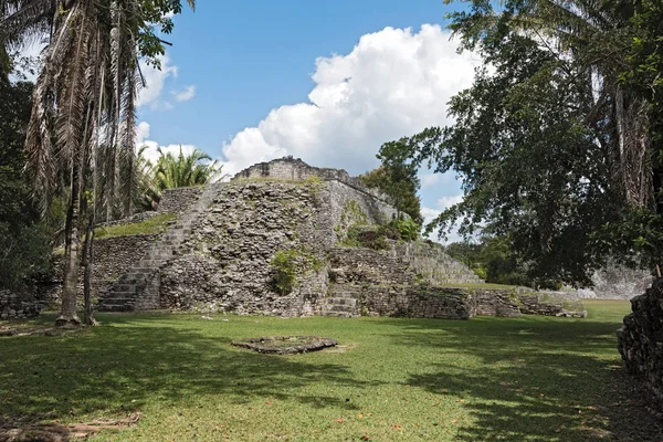 Las Ruinas Antigua Ciudad Maya Kohunlich Quintana Roo México — Foto de Stock