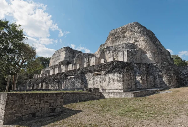 Las Ruinas Antigua Ciudad Maya Becan Campeche México — Foto de Stock