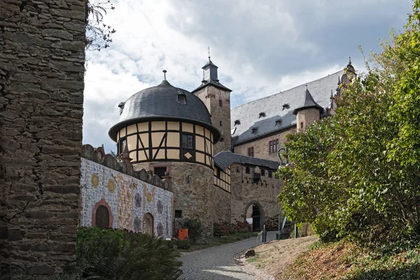 Скальный Замок Средневековья Фаберг Таунусе Гессен Германия — стоковое фото