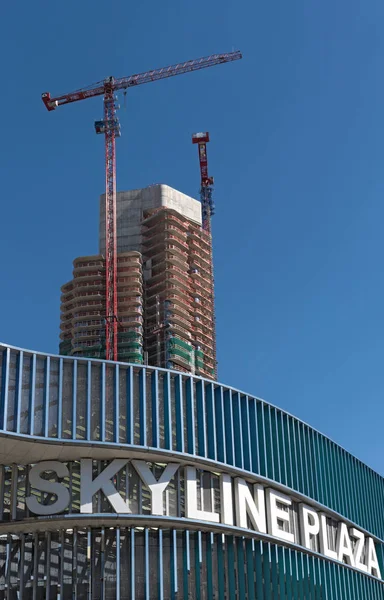 Frankfurt Nad Mohanem Německo September 2018 Skyline Plaza Grand Tower — Stock fotografie