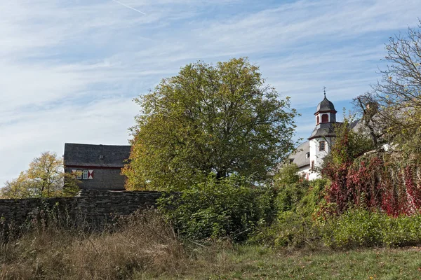 Weilrod Alemania Octubre 2018 Antiguo Castillo Hoy Castillo Neuweilnau Hesse — Foto de Stock