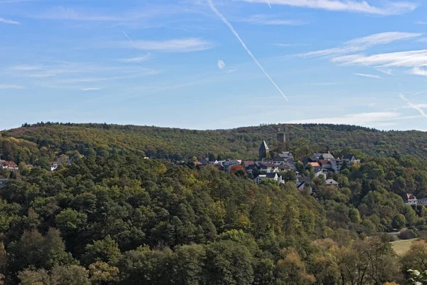 Weilrod Alemania Octubre 2018 Vista Desde Neuweilnau Sobre Municipio Altweilnau — Foto de Stock