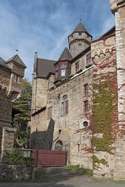 Castillo Medieval Braunfels Una Cumbre Del Basalto Braunfels Hesse Alemania — Foto de Stock