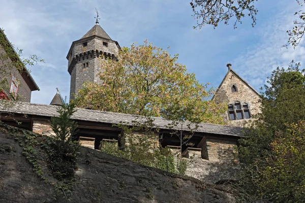 Castillo Medieval Braunfels Una Cumbre Del Basalto Braunfels Hesse Alemania — Foto de Stock