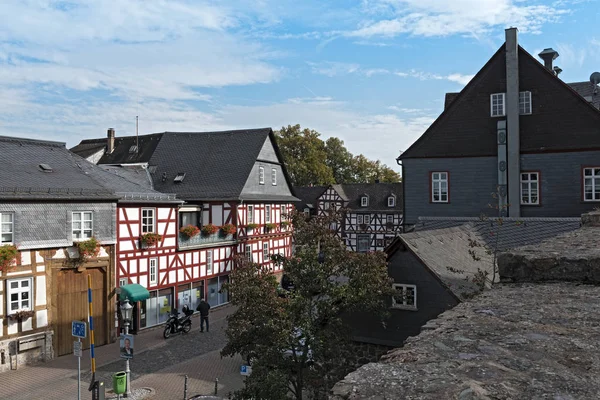 Braunfels Alemanha Outubro 2018 Casas Históricas Meia Madeira Cidade Velha — Fotografia de Stock