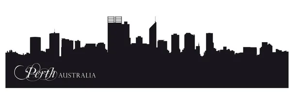 Vektor Skyline Silhouette Der Australischen Stadt Perth — Stockvektor