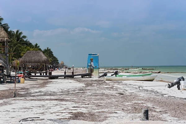 Holbox México Marzo 2018 Playa Holbox Isla Tropical Quintana Roo —  Fotos de Stock