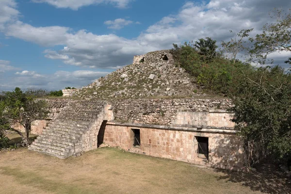 Kadim Maya Şehrinin Kalıntıları Kabah Yucatan Meksika — Stok fotoğraf