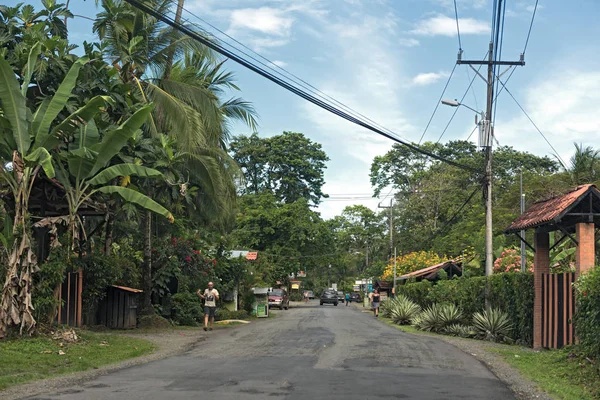 Puerto Viejo Talamanca Costa Rica Abril 2017 Vista Una Calle — Foto de Stock