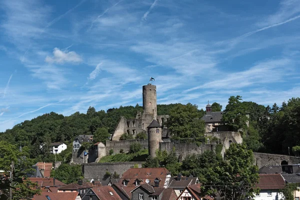 Vista Ruina Del Castillo Eppstein Hesse Alemania — Foto de Stock