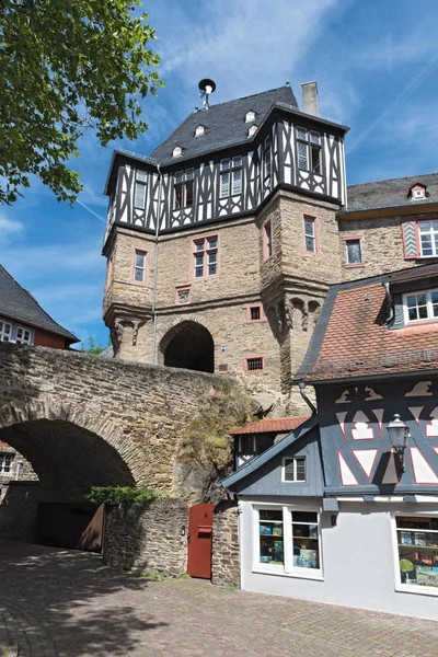 Den Gate Tower Renaissance Castle Idstein Hesse Tyskland — Stockfoto