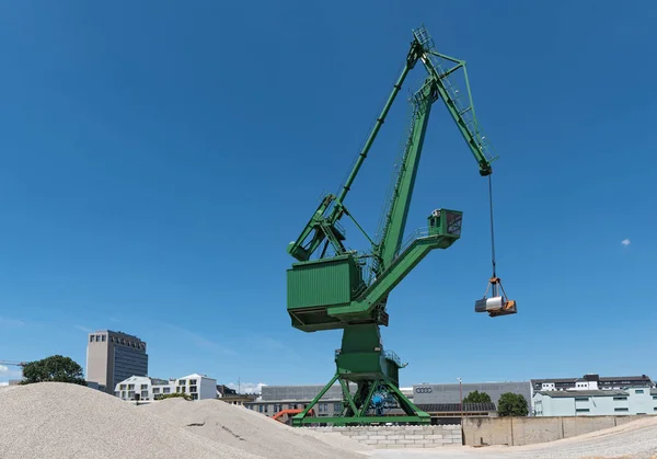 Frankfurt Main Alemania Junio 2018 Vista Exterior Una Fábrica Cemento — Foto de Stock