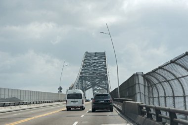 americas girişinde panam köprüde trafik