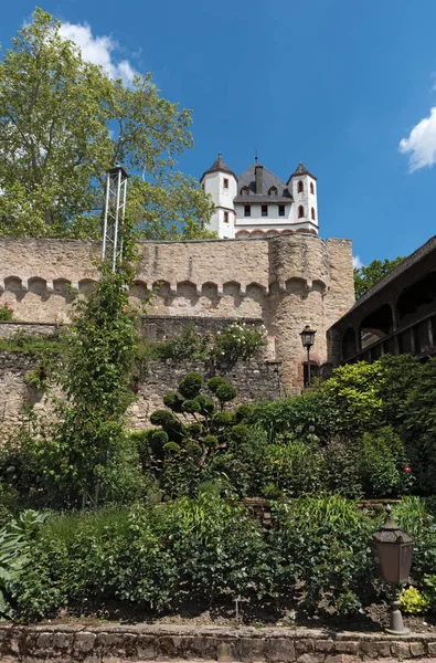 Stå hög av det val-slottet i Eltville på den Rhine Tysklandet — Stockfoto