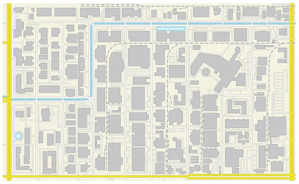 Plano cadastral imaginário de uma área industrial e comercial — Vetor de Stock