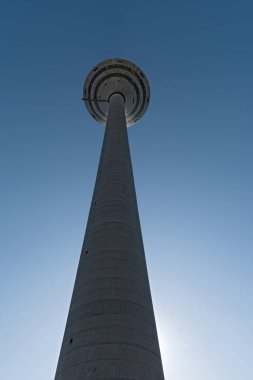 Frankfurt Almanya 'sında Avrupa Kulesi veya Avro Bölgesi