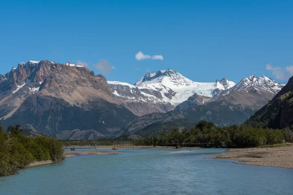 Rio Las Vueltas Perto Chalten Patagônia Argentina — Fotografia de Stock