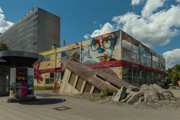 Frankfurt Main Germania Luglio 2020 Stazione Della Metropolitana Bockenheimer Warte — Foto Stock