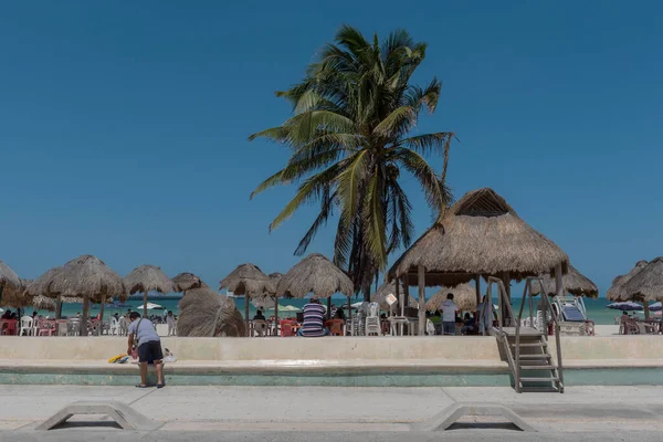 Progreso México Marzo 2018 Playa Progreso Norte Mérida Yucatán México —  Fotos de Stock