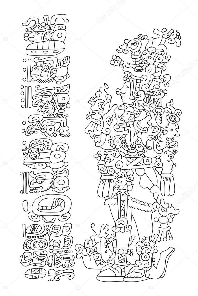 the mayan figure the counting of the time