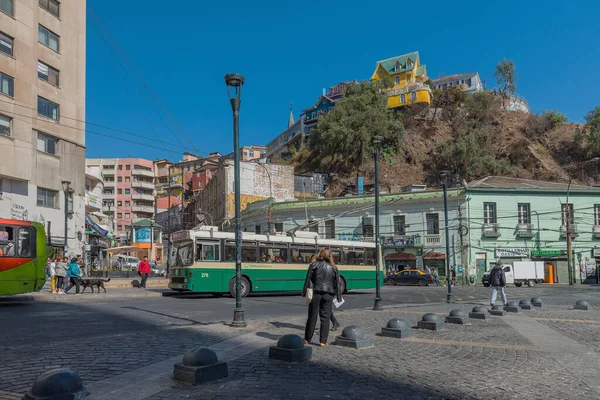 Valparaiso Chile Febrero 2020 Vista Plaza Aníbal Pinto Valparaíso Chile — Foto de Stock