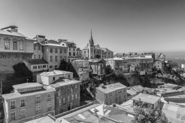 VALPARAISO, ŞİLİ-FEBRUARY 27, 2020: Lutheran Kilisesi, Valparaiso, Şili