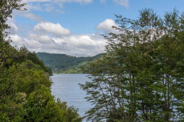 Tinquilco Lake in Huerquehue National Park, Pucon, Chile clipart