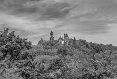 Braunfels Ortaçağ Şatosu Panoraması, Hesse, Almanya