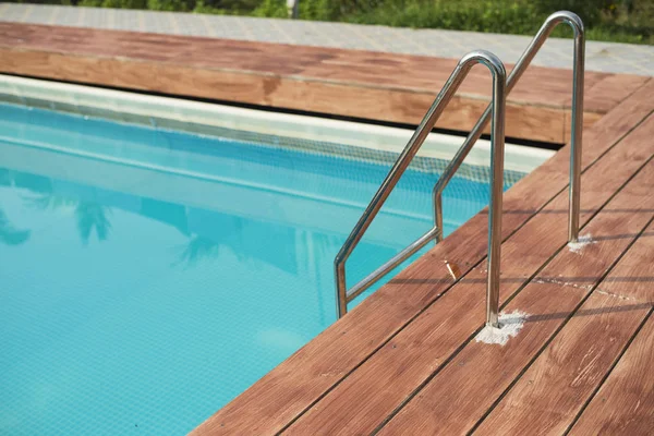 Close up swim pool in relax concept.