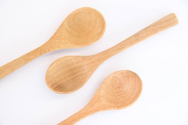 Kaşık ahşap kadar arka plan ile kapatın. Pişirme kavramı.