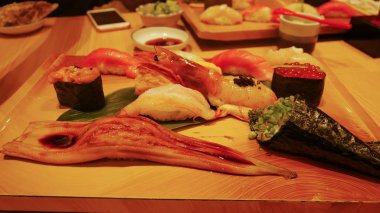 Suşi plaka japanness gıda.